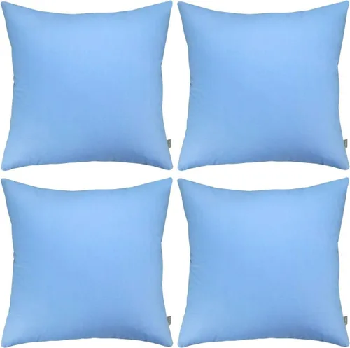 Vista 33 de Thmyo - Paquete de 4 fundas de almohada decorativas de 100 % algodón para lumbar, cómodas, sólidas, para Navidad/Halloween, fundas de cojín Blanco