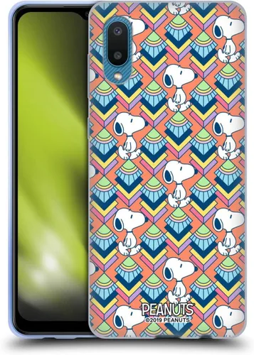Vista 223 de Head Case Designs Snoopy Deco Dreams - Funda de gel con licencia oficial de Peanuts Blue Pattern [protección de grado militar] compatible con Google