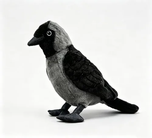 Vista 11 de Brown-headed Gull Plush Stuffed Toy, Realistic Bird Gift for Kids, 9.5in