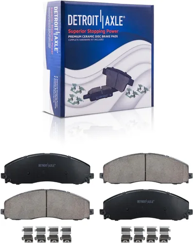 Vista 15 de Detroit Axle - Kit de freno delantero de 4 piezas para Dodge Caravan Plymouth Voyager 1991-1995 1991-1993 Grand Voyager, rotores de freno de disco