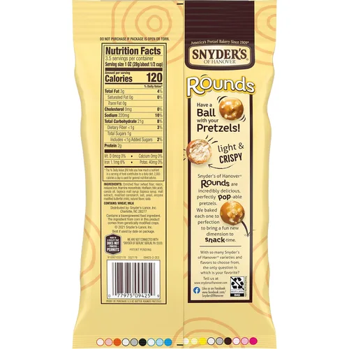 Vista 4 de Snyder's of Hanover Pretzels, Butter Rounds, 3.5 oz (paquete de 8)