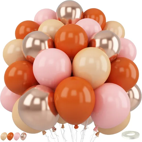 Vista 15 de Globos Negros y Naranjas de 12 Pulgadas, Globos de Confeti Negro Naranja Plateado, Globos de Halloween Trick or Treat para Niños y Hombres