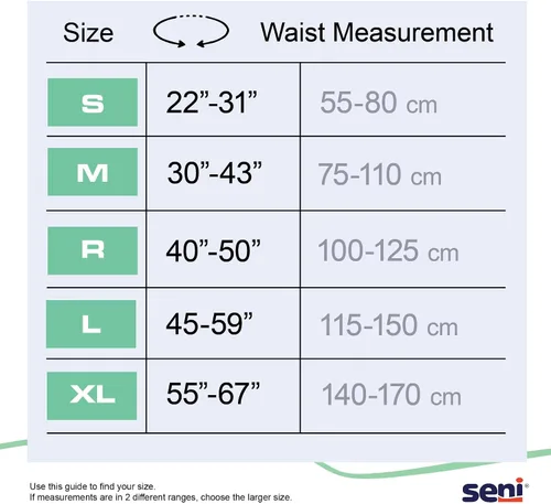 Vista 2 de Seni Super Plus - Calzoncillos unisex para incontinencia para adultos con pestañas, talla M (30-43 pulgadas), 50 unidades (2 paquetes de 25)