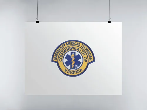 Vista 4 de Virginia EMT Parche Bordado VA Emergencia Rescate Médico Uniforme Cresta - F 40