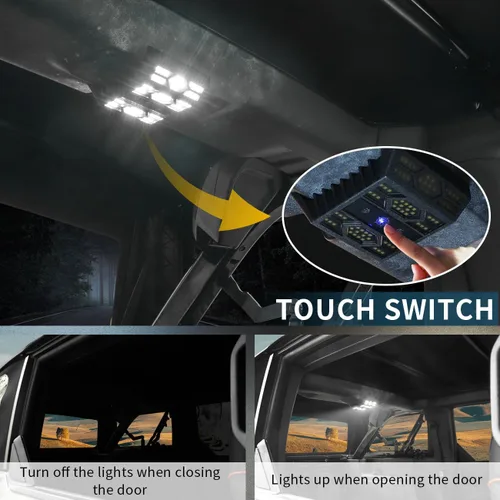 Vista 4 de Luces de techo LED traseras compatibles con Ford Bronco 2021 2022 2023 2024 2025 2026 4 luces de lectura de puerta accesorios de decoración