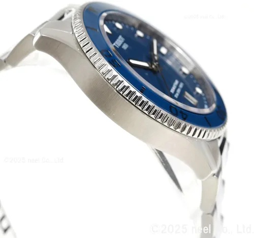 Vista 7 de Tissot Unisex Tissot Seastar 1000 1.575 in 316L Caja de acero inoxidable Relojes de cuarzo, gris, acero inoxidable, 20 (T1204101104100)