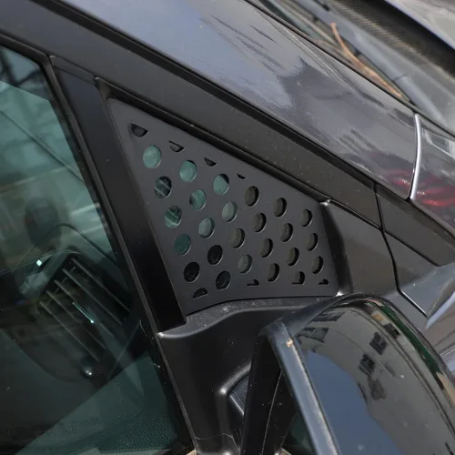 Vista 4 de Ajuste para Honda Pilot 2015 2016 2017 2018 2019, aleación de aluminio, panel decorativo de panal, ventana de puerta trasera, panel decorativo