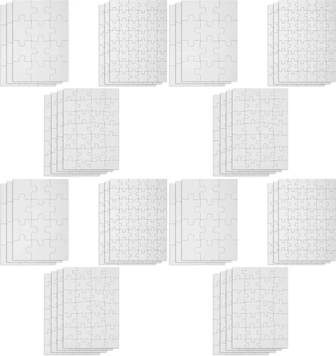 Vista 26 de Mr. Pen - Rompecabezas en blanco, paquete de 5, 100 piezas/paquete, 10.6" x 14.2" pulgadas, rompecabezas blanco, rompecabezas en blanco
