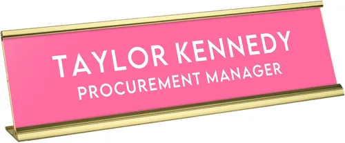 Vista 5 de Placa de escritorio personalizada grabada Personalizada con su nombre y título Decoración perfecta para oficina, negocio o hogar Múltiples