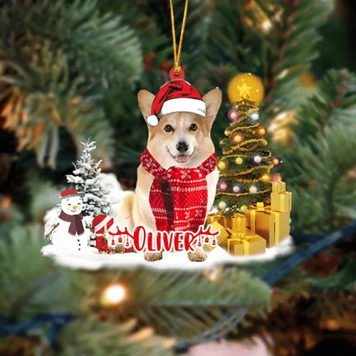 Vista 107 de NAZENTI Adorno personalizado de gato abisinio con árbol de pino, adorno de Navidad personalizado para perros amantes de las mascotas, colgante