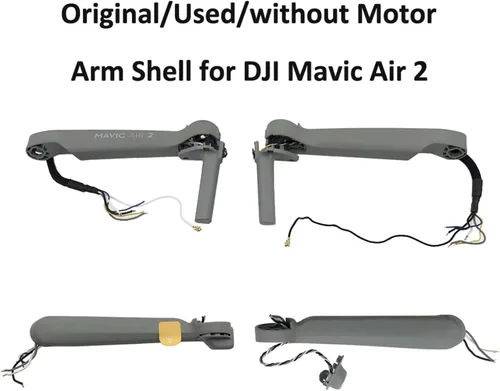 Vista 2 de SeiZed Carcasa de brazo sin motor para D-JI Mavic Air 2 Delantero izquierdo/derecho con soporte y parte trasera izquierda/derecha carcasa