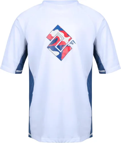 Vista 15 de Kanu Surf Boys Haywire UPF 50+ Sun Protective Rashguard Swim Shirt Estrellas Alaska Blue
