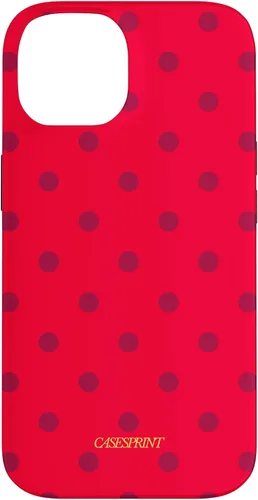 Vista 4 de Carcasa para iPhone 17 con diseño de lunares de sandía rojos