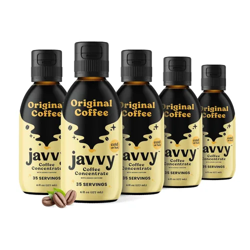 Vista 12 de Javy Coffee Concentrado - Café frío preparado, perfecto para café helado instantáneo, café frío y café caliente, paquete de 2 - Original descafeinado