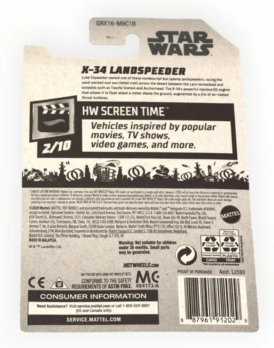 Vista 2 de Hot Wheels X 34 Landspeeder, [Marrón] 12/250 Tiempo de pantalla 2/10 Star Wars