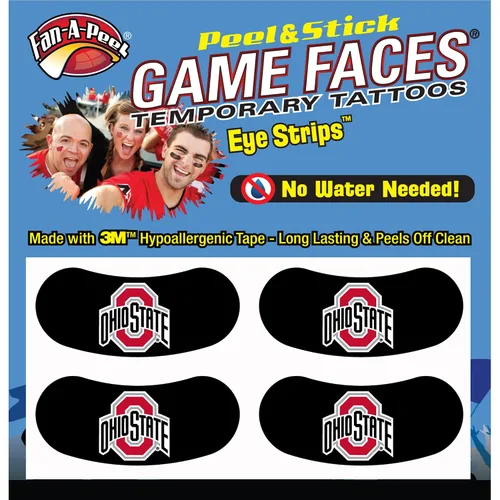 Vista 44 de Fan-A-Peel Tatuajes temporales sin agua de App State, hipoalergénicos, para despegar y pegar, tatuajes temporales impermeables
