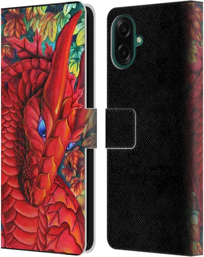 Vista 149 de Head Case Designs Officially Licensed Carla Morrow Galactic Entrancement Dragons Leather Wallet Case Compatible with Samsung Galaxy A07 4G