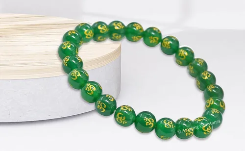Vista 539 de Amazing Gemstone Crystal Bracelet for Women Men's Gifts - Protection Healing Crystal Bracelet - 8mm Gemstone Beaded Stretchable Bracelet Pulseras