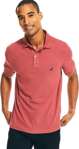 Vista 79 de Nautica playera polo clásica de mangas cortas, color sólido, para hombre
