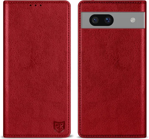 Vista 21 de ZZXX - Funda tipo cartera para Google Pixel 7, magnética fuerte de 6.3 Negro