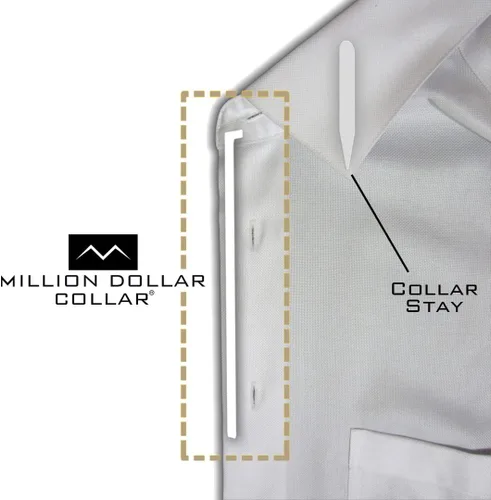 Vista 3 de Plastic Collar Stays, White Dress Shirt Collar Inserts, Removable Dress Shirt Stays for Men