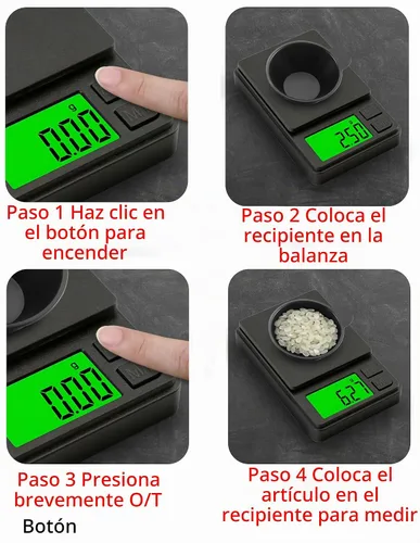Vista 5 de Báscula digital de bolsillo de 35.27 oz x 0.00 oz, báscula de gramos, báscula digital de gramos, báscula de alimentos, báscula de joyería, báscula