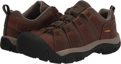 Vista 7 de KEEN Newport - Zapatos de senderismo duraderos y transpirables de baja altura para hombre, Verde Oliva OscuroAustern