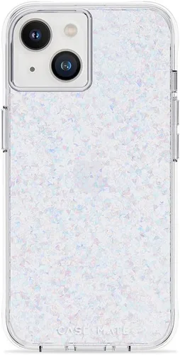 Vista 5 de Case-Mate Funda para iPhone 14/13, mármol de quilates [protección contra caídas de 10 pies] [compatible con carga inalámbrica] Funda de lujo