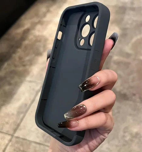 Vista 5 de Lujosa funda de silicona de silicona con diseño de corazón 3D para iPhone 15, 14, 13, 12, 11 Pro Max, X, XR, XS Max, funda trasera suave a prueba