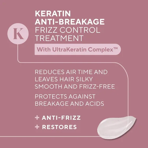 Vista 3 de Infusion K Tratamiento de control de encrespamiento antirotura de queratina con complejo de ultraqueratina, reduce el tiempo de secado al aire