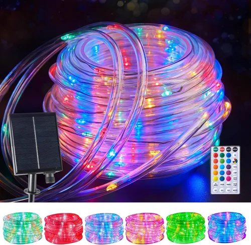 Vista 12 de Brightown Cuerda solar de 39 pies 100LED luces impermeables al aire libre
