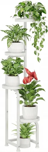 Vista 14 de Bamworld - Soporte de esquina para macetas de metal para interiores y exteriores Verde oscuro