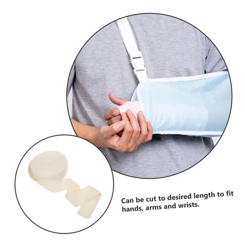 Vista 6 de Garneck Vendaje de algodón elástico Stockinette Rollo de soporte tubular para piernas Suave elástico (32.8 ft)