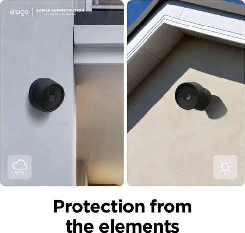 Vista 14 de elago Funda de silicona para Google Nest Cam para exteriores o interiores Negro