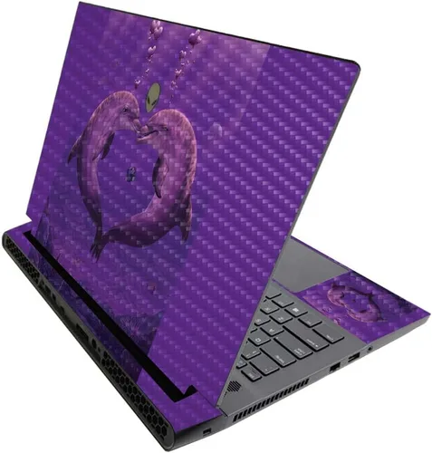 Vista 649 de MightySkins - Skin brillante con purpurina para Alienware M17 R3 (2020) y M17 R4 (2021) - Diversión de los años 90 Acabado duradero con purpurina