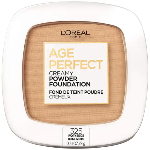 Vista 20 de L'Oreal Paris Age Perfect - Base de maquillaje en polvo cremosa compacta, 320 beige cálido, 0.31 onzas