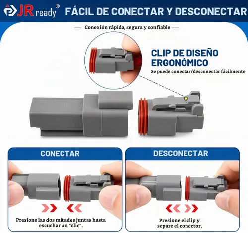 Vista 7 de JRready ST6310 Deutsch DT Kit de conector con crimpador, pasador