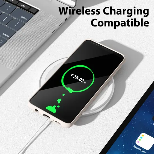 Vista 7 de oakxco Funda para teléfono Samsung Galaxy S8 de silicona líquida, delgada y fina de gel de goma suave TPU cubierta protectora simple llana