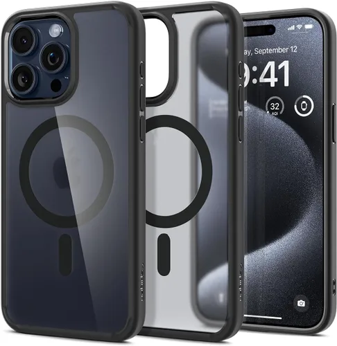 Vista 11 de Spigen Funda para iPhone 13 Mini, ultra híbrida MagFit [antiamarilleo] [compatible con Magsafe] - Transparente