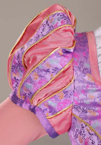 Vista 4 de Disfraz Premium de Rapunzel para Mujer Talla Plus Multicolor