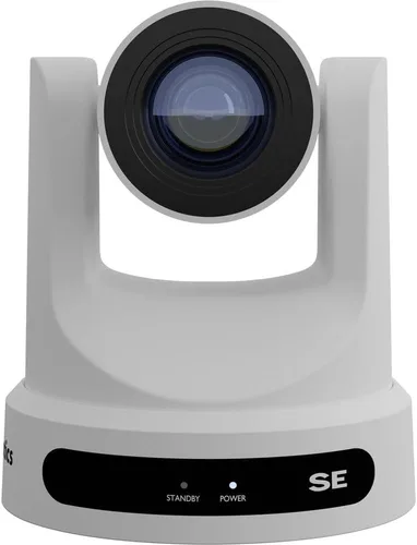 Vista 2 de 3 cámaras PTZ PTZOptics Move SE con zoom óptico de 20x (blanco) (PT20X-SE-WH-G3) + controlador PT-Joy-G4