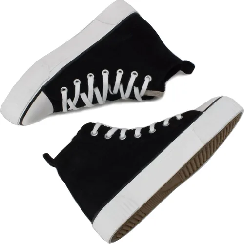 Vista 5 de PepStep Women's Fashion Platform High Top Sneakers, Cute Corduroy or Faux Lamb's Fur UpperMemory Foam Insole,Trendy Slim Shoe Lace