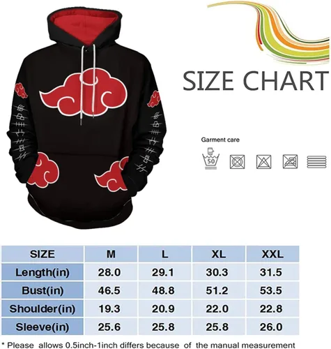 Vista 3 de VEYEBZ Sudadera con capucha de anime para hombres y mujeres, disfraz de cosplay con estampado 3D, manga larga, sudadera con capucha