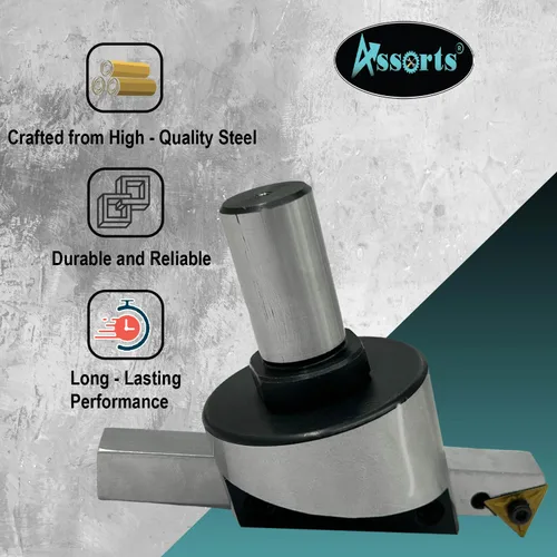 Vista 20 de Cortador de moscas de diámetro de cabeza de 2" pulgadas (1.969 in) para fresado y máquina de torno con broca de inserción de carburo reemplazable