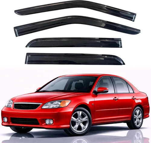 Vista 11 de KPY Protector de lluvia compatible con Toyota RAV4 1996-2000 (4 puertas), 4PC Visera de ventana Deflectores de ventilación de ventana lateral