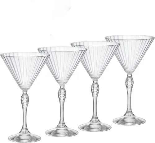 Vista 23 de Bormioli Rocco America '20s Copas Pequeñas de Martini de 5.25 oz, Transparentes, Juego de 4