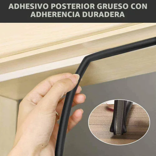 Vista 5 de Tira de sellado de 19.7 pies de largo para puertas/ventanas, sellos de respaldo autoadhesivos, gran espacio (de 5/16 pulgadas a 11/20 pulgadas)