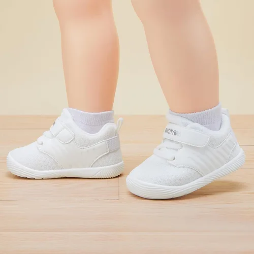 Vista 2 de BMCiTYBM Zapatos para caminar de malla transpirable para bebés, niños y niñas, ligeros, antideslizantes, para primeros pasos, 6, 9, 12, 18, 24 meses