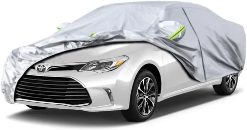 Vista 7 de KouKou Funda impermeable para automóvil SUV adecuada para BMW X1 de 2009 a 2025, 7 capas a prueba de viento para todo tipo de clima, cubierta