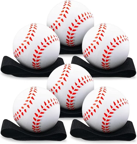 Vista 9 de Playbees Pelotas de béisbol de práctica reactiva (paquete de 3) - Entrenador personal de retorno de muñeca para práctica de lanzamiento y captura